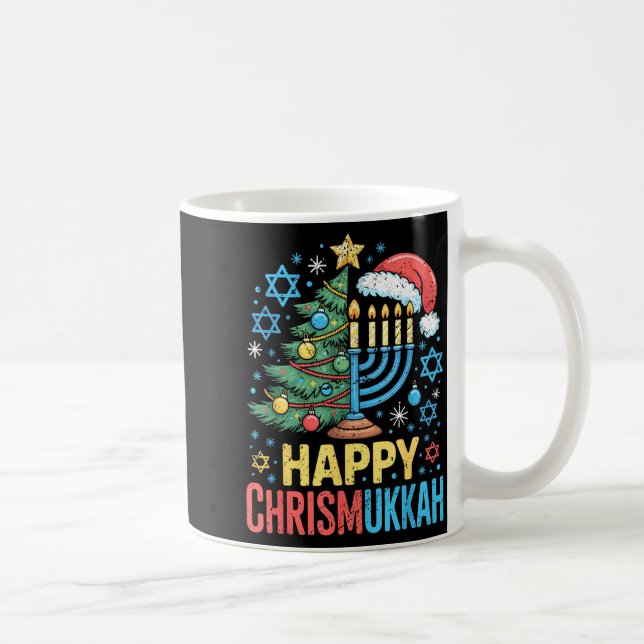 Happy Chrismukkah Holiday Christmas And Hanukkah S Coffee Mug (Right)