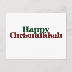 Happy Chrismukkah Holiday Postcard