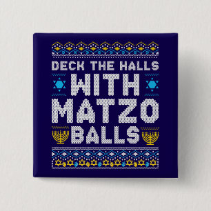 Happy Chrismukkah Jewish Christmas Hanukkah 2 Inch Square Button
