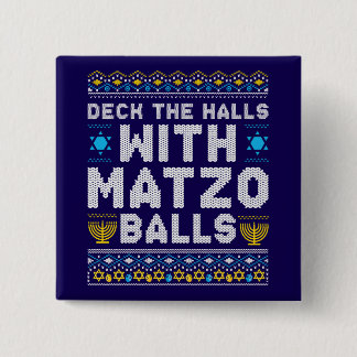 Happy Chrismukkah Jewish Christmas Hanukkah 2 Inch Square Button