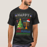 Happy Chrismukkah Jewish Holiday Christmas Hanukka T-Shirt<br><div class="desc">Happy Chrismukkah Jewish Holiday Christmas Hanukkah Chanukah</div>
