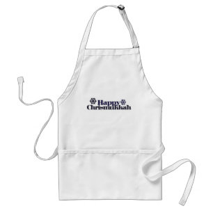 Happy chrismukkah standard apron