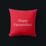 Happy Chrismukkah Throw Pillow<br><div class="desc">Happy Chrismukkah pillow.</div>