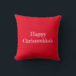 Happy Chrismukkah Throw Pillow<br><div class="desc">Happy Chrismukkah pillow.</div>