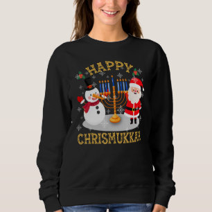 Happy Chrismukkah Xmas Hanukkah Christmas Jewis Sweatshirt