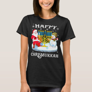 Happy Chrismukkah Xmas Hanukkah Christmas Jewis T-Shirt
