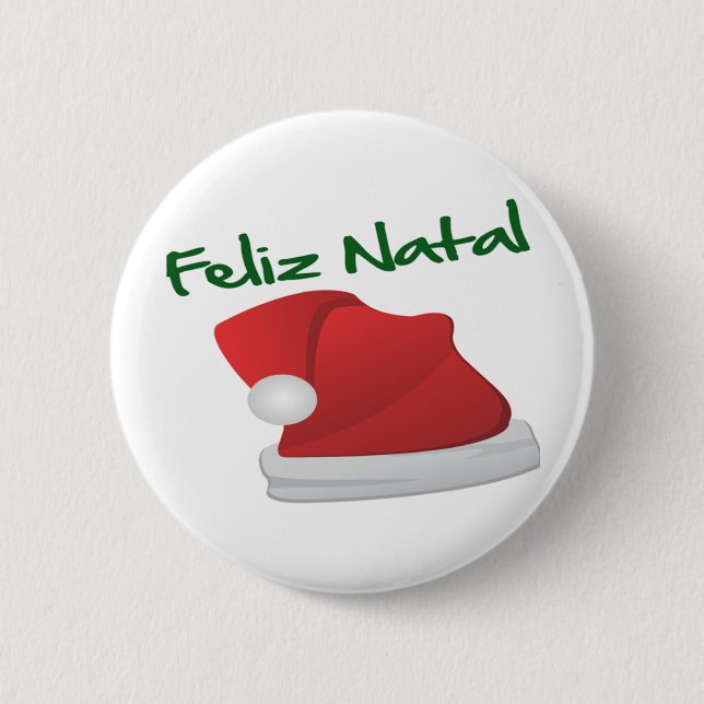 Happy Christmas 2 Inch Round Button (Front)