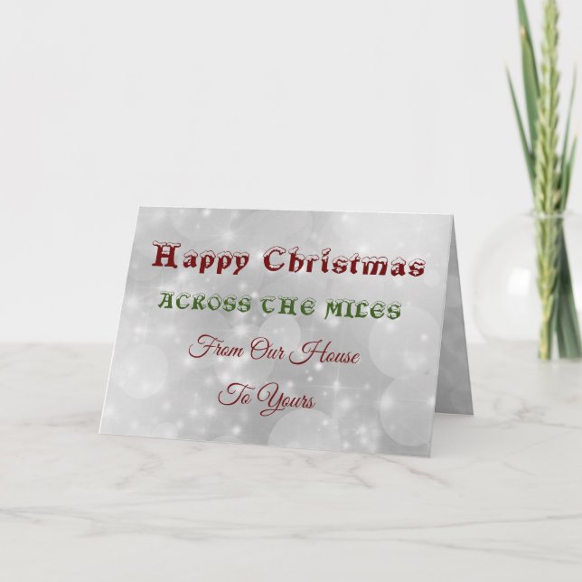 Happy Christmas Across the miles Card (Front)
