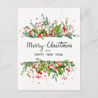 HAPPY CHRISTMAS AND GOOD YEAR POSTCARD
