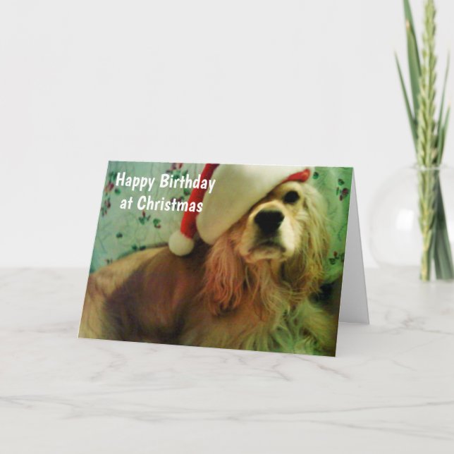 HAPPY "CHRISTMAS BIRTHDAY" TO YOU HOLIDAY CARD (Front)