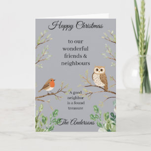 Happy Christmas Card Neighbours and Friends