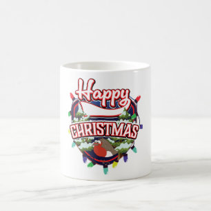 Happy Christmas cartoon logo Coffee Mug