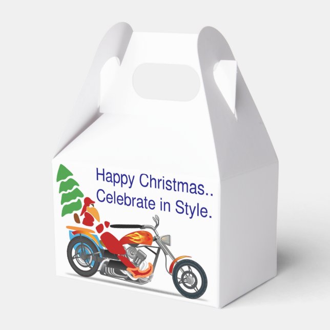 HAPPY CHRISTMAS, CELEBRATE IN STYLE FAVOR BOX (Front Side)