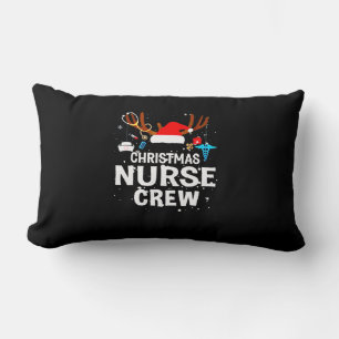 Happy Christmas   Christmas Nurse Crew Lumbar Pillow