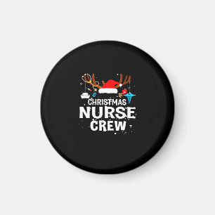 Happy Christmas   Christmas Nurse Crew Magnet