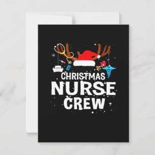 Happy Christmas   Christmas Nurse Crew Thank You Card