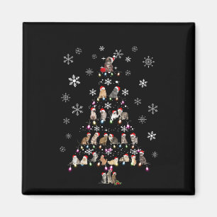 Happy Christmas   Cute Cat Christmas Tree Magnet