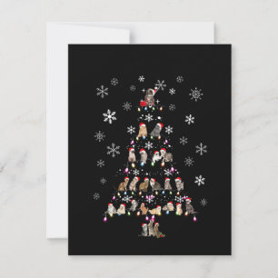 Happy Christmas   Cute Cat Christmas Tree Thank You Card