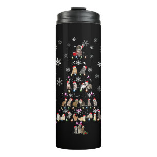 Happy Christmas Cute Cat Christmas Tree Thermal Tumbler