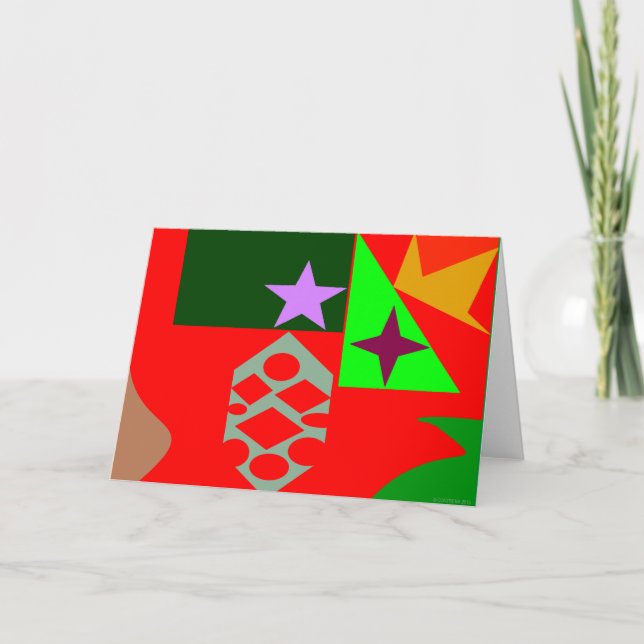 Happy Christmas Design Holiday Card (Front)