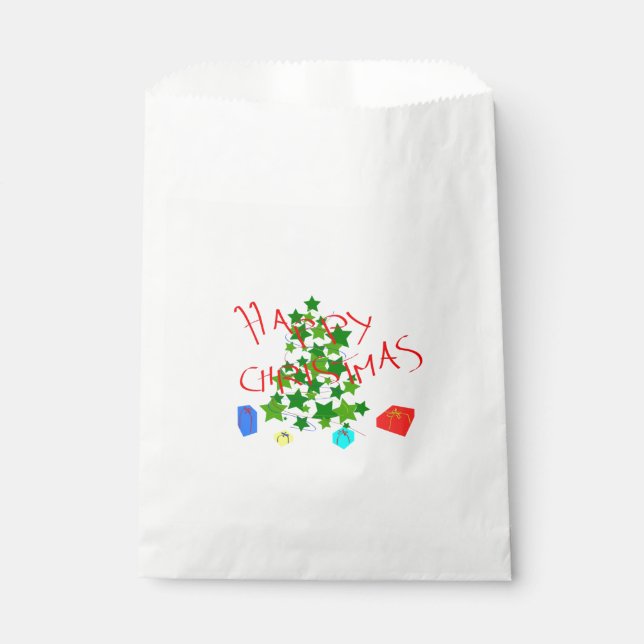 happy christmas favour bag (Front)