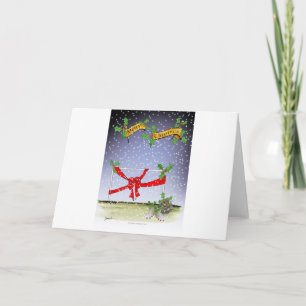 happy christmas football fans holiday card