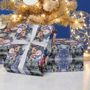 Happy Christmas Friends Funny Gift Wrapping Paper