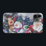 Happy Christmas Friends iPhone Case<br><div class="desc">Merry Christmas Happy Friends Funny iPhone Cases - MIGNED Painting</div>