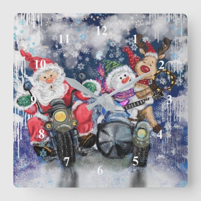 Happy Christmas Friends Wall Clock (Front)