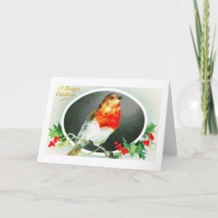 Happy Christmas from a robin Holiday Card