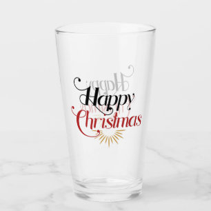 Happy Christmas  Glass