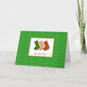 Happy Christmas Ho! Ho! Ho! folded Holiday Card