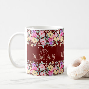 Happy Christmas Holiday Elegant Coffee Mug