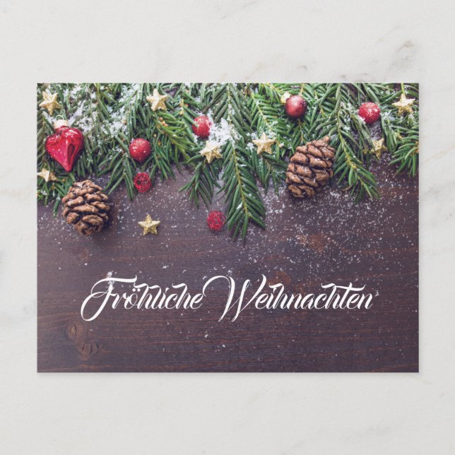 Happy Christmas Holiday Postcard (Front)
