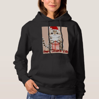 Happy Christmas Kitty Hoodie