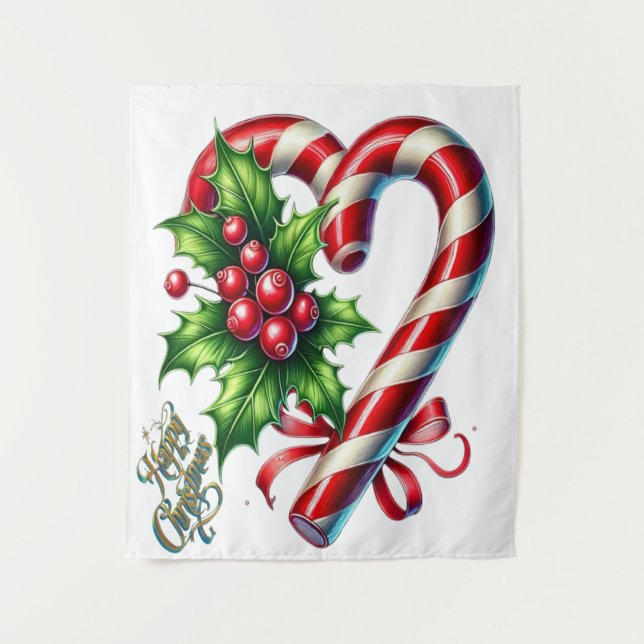 Happy Christmas ll  Tapestry (Front)