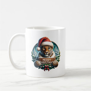Happy Christmas Luipaard Coffee Mug