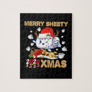 Happy Christmas   Merry Sheety 2020 Xmas Jigsaw Puzzle