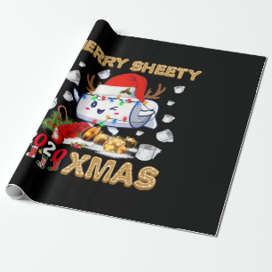 Happy Christmas   Merry Sheety 2020 Xmas Wrapping Paper
