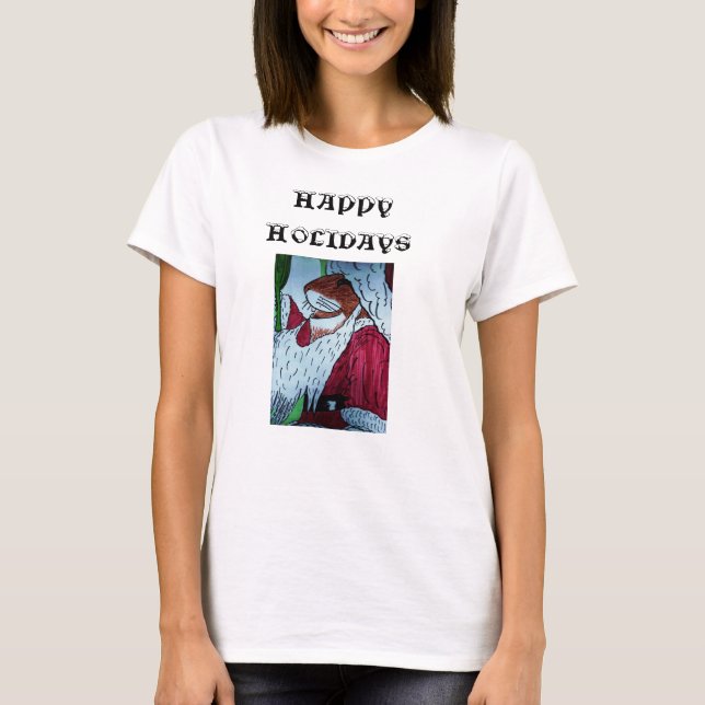 HAPPY  CHRISTMAS MOUSE T-Shirt (Front)