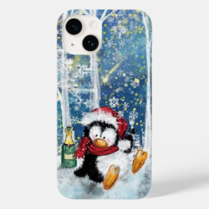 Happy Christmas Penguin iPhone Case