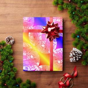 Happy Christmas pretty bubbles Wrapping Paper