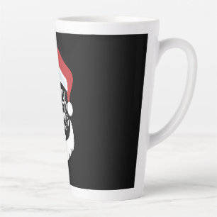 Happy Christmas Santa Claus Say Merry Christmas Latte Mug