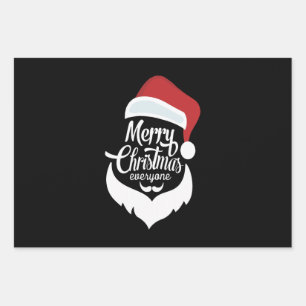Happy Christmas   Santa Claus Say Merry Christmas Wrapping Paper Sheet