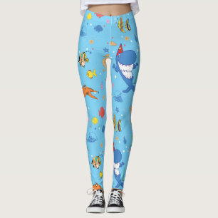 Happy Christmas Shark Leggings