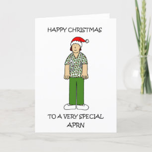 Happy Christmas to APRN foe Female Holiday Card