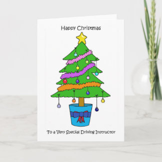 Happy Christmas to Driving Instructor Holiday Card
