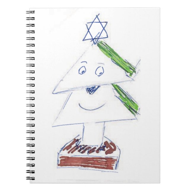 Happy Christmas Tree Notebook (Front)