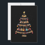 Happy Christmas|Ukulele Instrument Christmas Tree Thank You Card<br><div class="desc">Happy Christmas|Ukulele Instrument Christmas Tree</div>