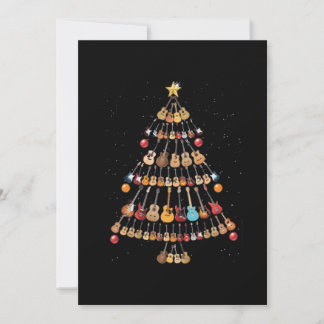 Happy Christmas|Ukulele Instrument Christmas Tree Thank You Card